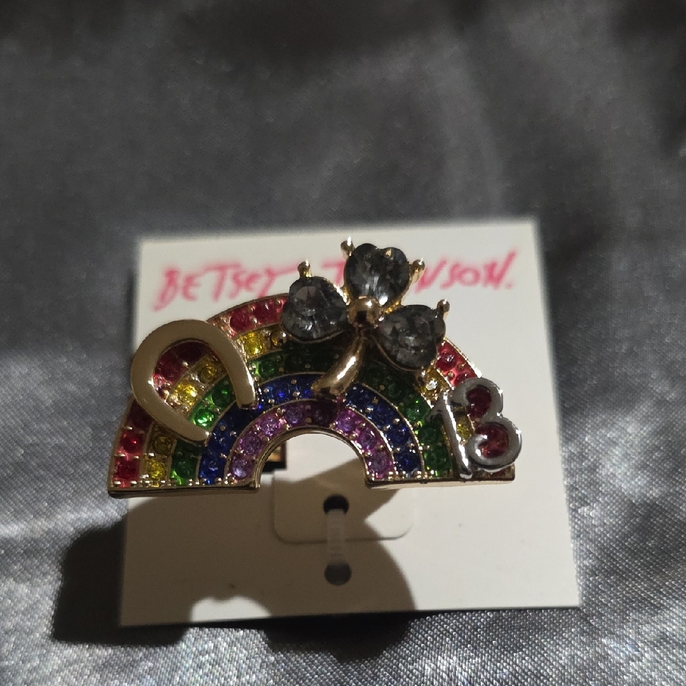 Betsey‎ Johnson Multicolor Rainbow Brooch